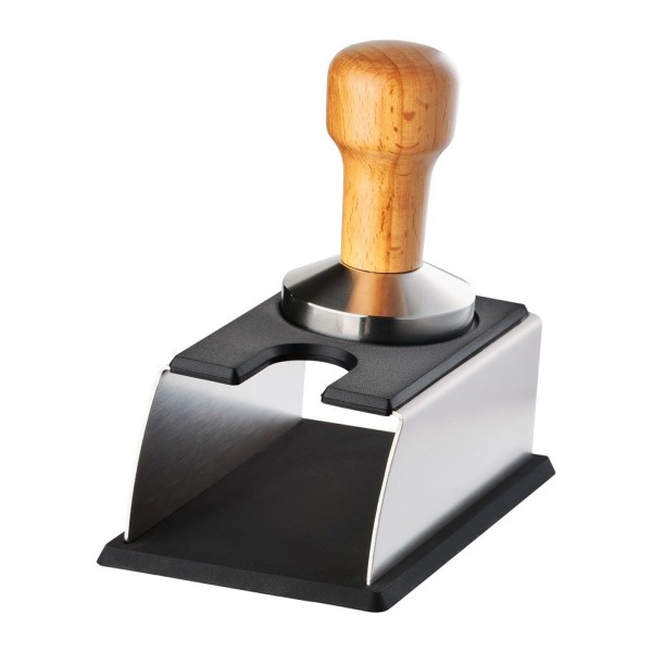 Tamperstation, Edelstahl und Silikon, für Tamper bis Ø 58 mm