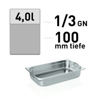 GN Behälter - Edelstahl - GN 1/3 - 100 mm - Fallgriffe GN Behälter - Edelstahl - GN 1/3 - 100 mm - Fallgriffe