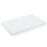 Schneidbrett mit Saftrille, weiß Schneidbrett mit Saftrille, weiß