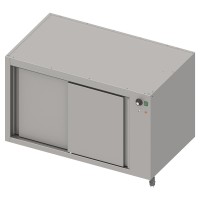 Wärmeunterschrank-Modul mit Schiebetüren, Tiefe 640 mm, sockelbaufähig Wärmeunterschrank-Modul mit Schiebetüren, Tiefe 640 mm, sockelbaufähig