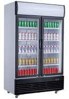 Getränke-Kühlschrank, +2 bis +10°C, Umluftkühlung, 2 Türen, 800 Liter Getränke-Kühlschrank, +2 bis +10°C, Umluftkühlung, 2 Türen, 800 Liter
