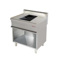 Induktions-Wok Elektro, mit offenem Unterbau - SOLOTEC 700 Induktions-Wok Elektro, mit offenem Unterbau - SOLOTEC 700
