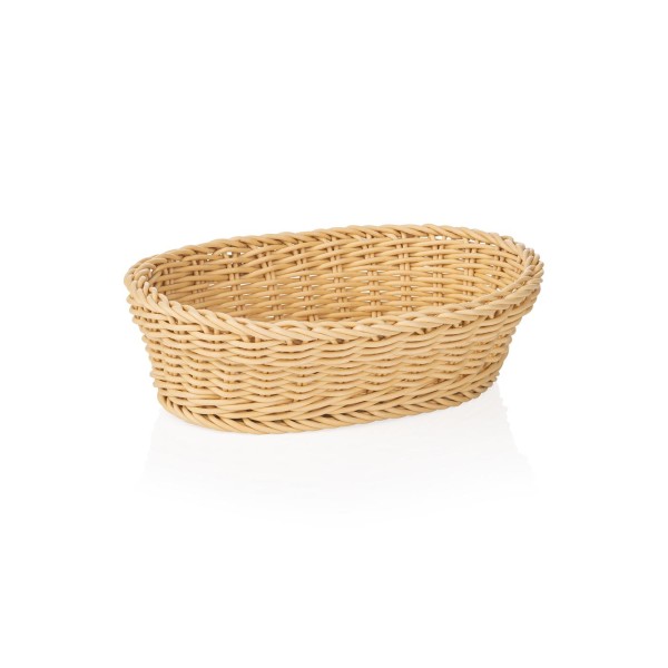 Tischkorb, stapelbar, spülmaschinenfest, BPA-frei, 250 x 190 x 65 mm, beige